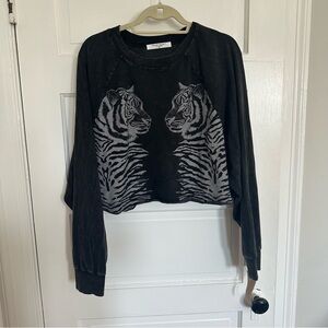 NWT Project Social Cropped Tiger Sweatshirt